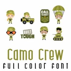 Camo Crew Full Color Font