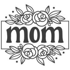 Retro Floral Mom Frame
