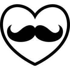 moustache heart