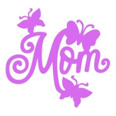 Mom with Butterflies
