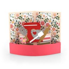 A2 Curved Pop Up Card Mother's Day Mixer