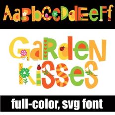 Garden Kisses Color Font