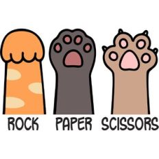 Rock Paper Scissors Cat Paws