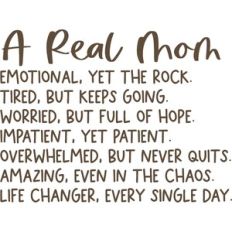 a real mom