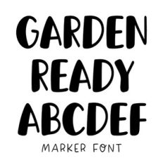 BFC Garden Ready Marker Handwriting Goodnotes Font