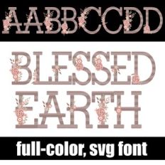 Blessed Earth Color font