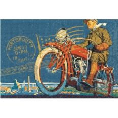 echo park motorcycle stamp