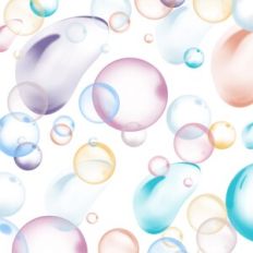 Rainbow Bubbles Background Pattern