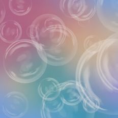 Rainbow Watercolor Bubbles Background Pattern