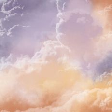 Twilight Watercolour Ombre Clouds Background Pattern