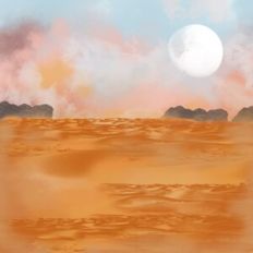 Sunset Desert Background Pattern