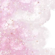 Blush Watercolour Background With Gold Foil Flakes Pattern