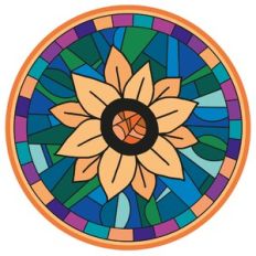 Stained Glass Sunflower