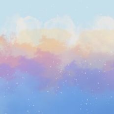 Starry Rainbow Cloud Background Pattern