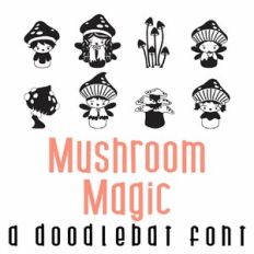 Mushroom Magic Doodlebat Font