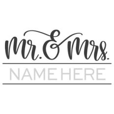 Mr and Mrs Split Name Frame
