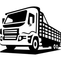 stake bed truck silhouette