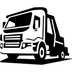 tow truck silhouette