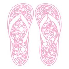 flip flops floral