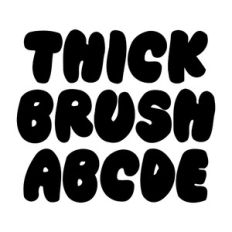 BFC Thick Brush Bold Marker Handwriting Font