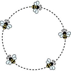Bee Path Border