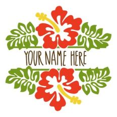 Hibiscus Name Bar