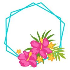 Tropical Flower Frame