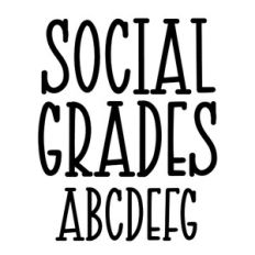 BFC Social Grades Skinny Handwritten Serif Font