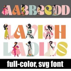 Lavish Ladies Color Font