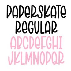 BFC Paperskate Regular Handwriting Goodnotes Planner Font