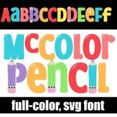 McColor Pencil Color Font