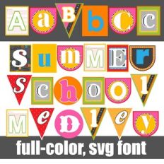 Summer School Medley Color Font