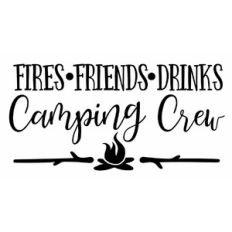 Friends Fires Drinks Camping Crew