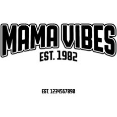Mama Vibes Sporty Logo