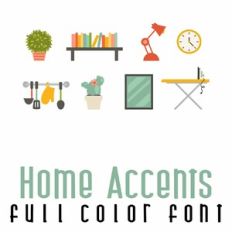 Home Accents Full Color Font