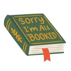 Sorry I'm All Booked Badge