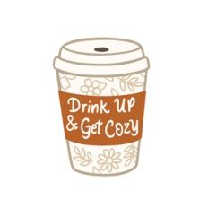Coffee Cup with Flowers