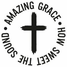 Amazing Grace How Sweet The Sound Cross Word Quote Circle