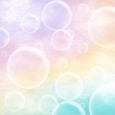 Pastel Rainbow Bubbles Background Pattern