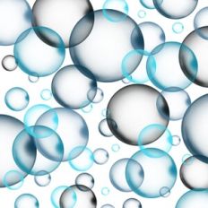 Blue Bubbles Background Pattern