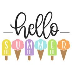 Hello Summer with Ice Cream