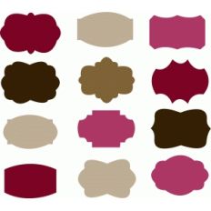 tags set of 12