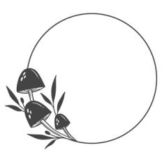 Mushroom Circle Frame