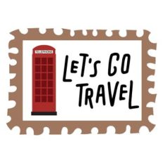 Let's Go Travel Stamp