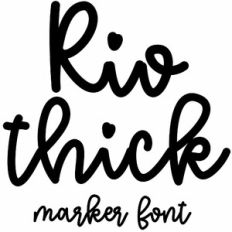 rio thick marker font
