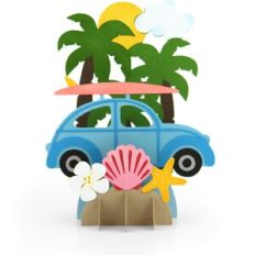 Grid Box Card Summer Island Surf Bug
