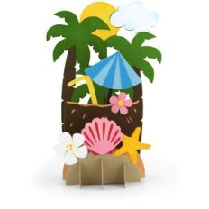 Grid Box Card Summer Coconut Drink