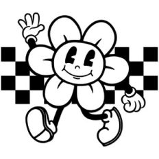 Trendy Cartoon Flower