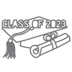 class of 2023 cap and diploma