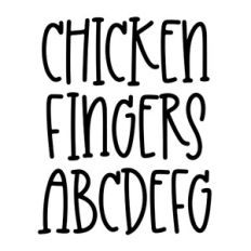 BFC Chicken Fingers Quirky Playful Serif Handwriting Font